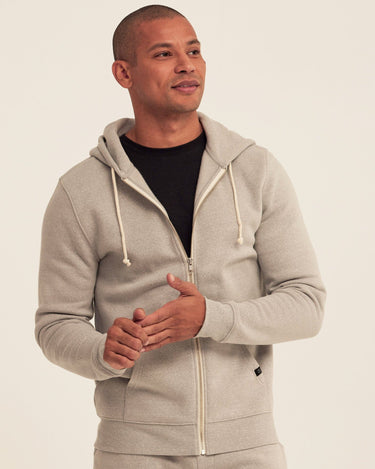 Triblend Zip Fleece Hoodie Mens Outerwear Sweatshirt Threads 4 Thought 