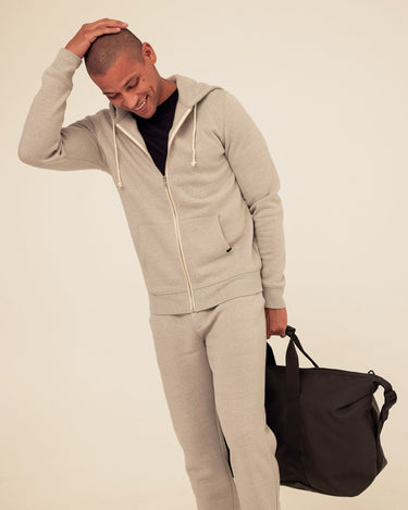 Triblend Zip Fleece Hoodie Mens Outerwear Sweatshirt Threads 4 Thought 