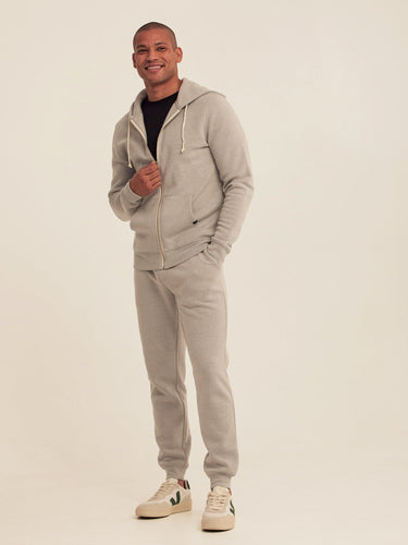 Triblend Zip Fleece Hoodie Mens Outerwear Sweatshirt Threads 4 Thought 