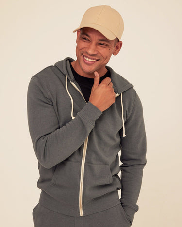 Triblend Zip Fleece Hoodie Mens Outerwear Sweatshirt Threads 4 Thought 