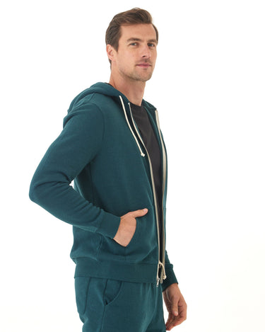 Triblend Fleece Zip Hoodie Threads 4 Thought 