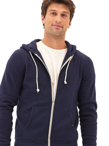 Triblend Zip Fleece Hoodie Mens Outerwear Sweatshirt Threads 4 Thought