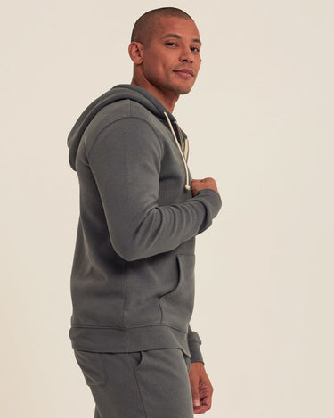 Triblend Zip Fleece Hoodie Mens Outerwear Sweatshirt Threads 4 Thought 