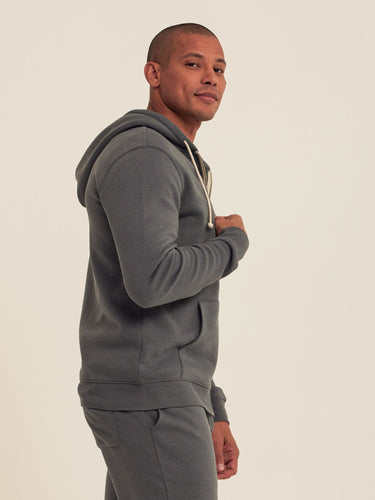 Triblend Zip Fleece Hoodie Mens Outerwear Sweatshirt Threads 4 Thought 