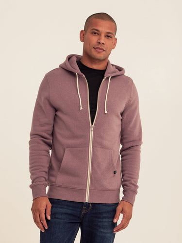 Triblend Zip Fleece Hoodie Mens Outerwear Sweatshirt Threads 4 Thought 