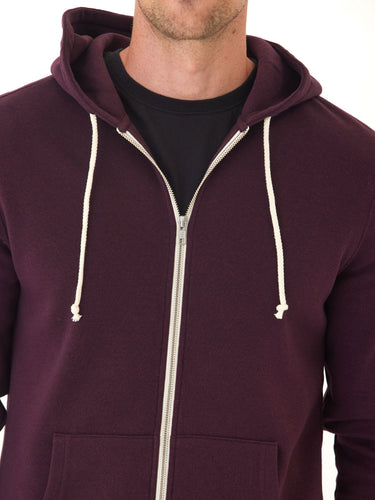 Triblend Fleece Zip Hoodie Threads 4 Thought