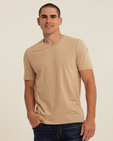 Triblend V-Neck Tee Mens Tops Tshirt Short Threads 4 Thought 