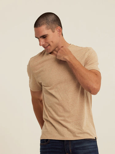 Triblend V-Neck Tee Mens Tops Tshirt Short Threads 4 Thought 