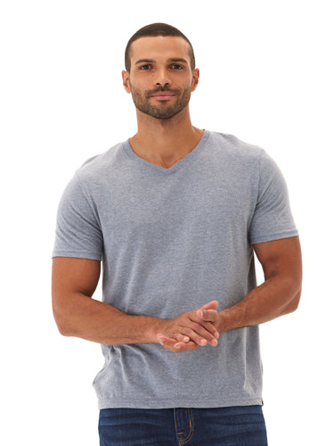 Triblend V-Neck Tee Mens Tops Tshirt Short Threads 4 Thought