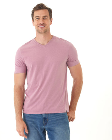 Triblend V-Neck Tee Mens Tops Tshirt Short Threads 4 Thought 