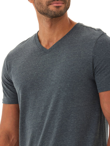 Triblend V-Neck Tee Mens Tops Tshirt Short Threads 4 Thought 