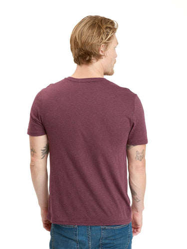 Triblend Short Sleeve V-Neck Tee Mens Tops Tshirt Short Threads 4 Thought 