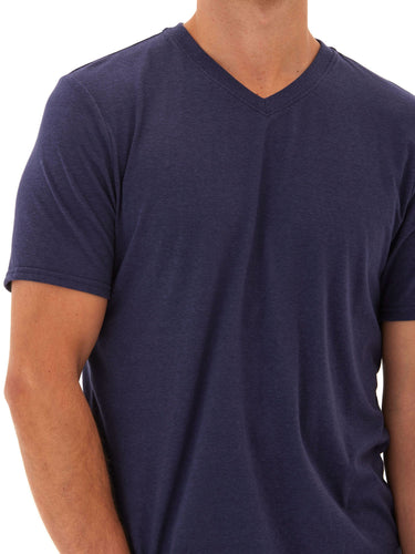 Triblend V-Neck Tee Mens Tops Tshirt Short Threads 4 Thought