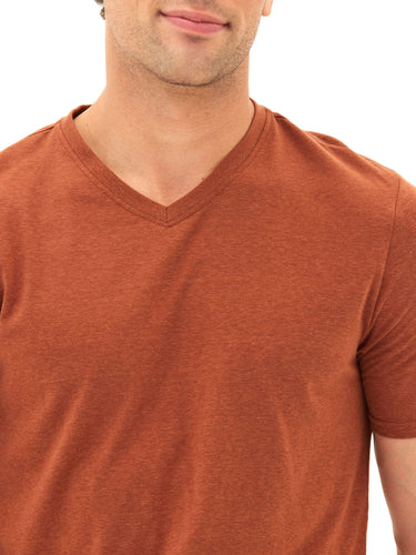 Triblend V-Neck Tee Mens Tops Tshirt Short Threads 4 Thought