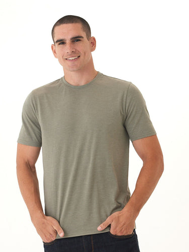 Triblend Crew Neck Tee Mens Tops Tshirt Short Threads 4 Thought 