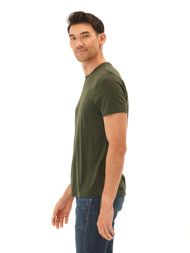 Triblend Crew Neck Tee Mens Tops Tshirt Short Threads 4 Thought 