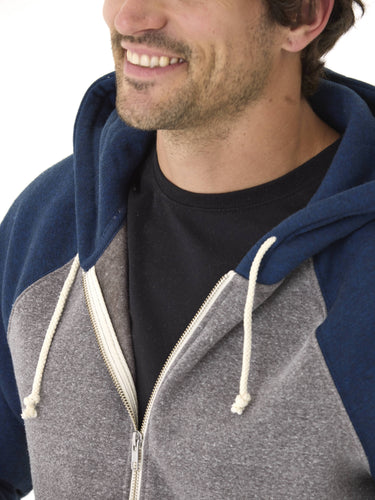 Malibu Zip Front Hoodie Mens Outerwear Sweatshirt Threads 4 Thought 