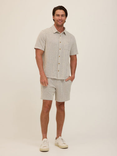 Dylan Tonal Stretch Seersucker Short Mens Bottoms Short Threads 4 Thought 