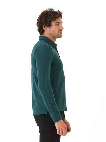 Henrique Sweater Knit Long Sleeve Polo Mens Outerwear Sweater Threads 4 Thought 