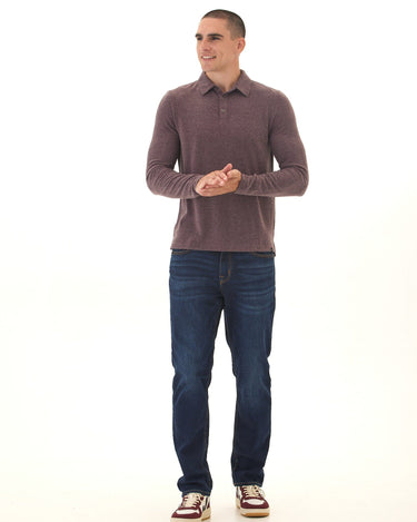 Henrique Sweater Knit Long Sleeve Polo Threads 4 Thought 