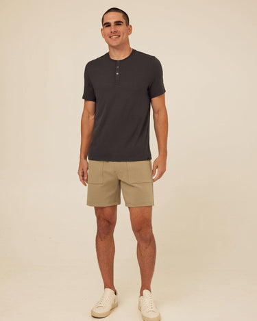 Jaxson Peached Stretch Knit Short Threads 4 Thought 