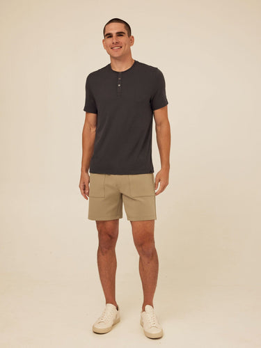 Jaxson Peached Stretch Knit Short Threads 4 Thought 