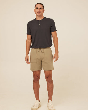 Jaxson Peached Stretch Knit Short Threads 4 Thought 