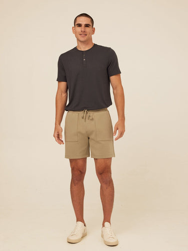 Jaxson Peached Stretch Knit Short Threads 4 Thought 