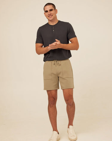 Jaxson Peached Stretch Knit Short Threads 4 Thought 