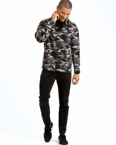 Pershing Camo Half-Zip Mens Outerwear Sweatshirt Threads 4 Thought 
