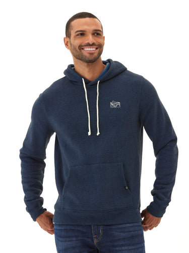 Embroidered Triblend Pullover Hoodie Mens Outerwear Sweatshirt Threads 4 Thought 