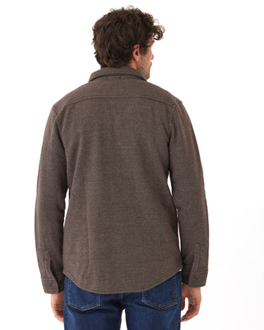 Mika Triblend Fleece Button Down Mens Outerwear Sweatshirt Threads 4 Thought 