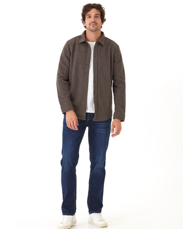 Mika Triblend Fleece Button Down Mens Outerwear Sweatshirt Threads 4 Thought 