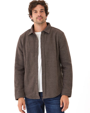 Mika Triblend Fleece Button Down Mens Outerwear Sweatshirt Threads 4 Thought 