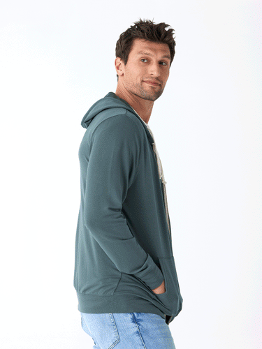 Nathan Modal Terry Full-Zip Hoodie Mens Outerwear Sweatshirt Threads 4 Thought 
