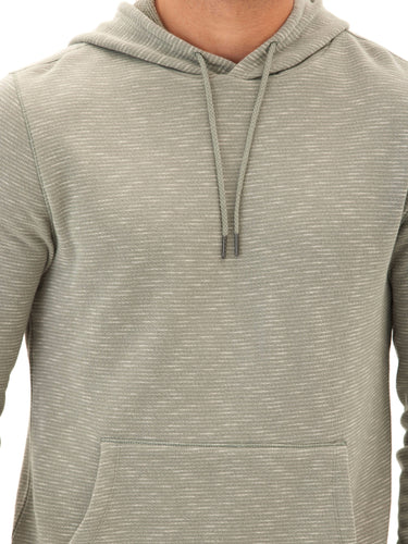 Nico Striped Terry Pullover Hoodie Mens Outerwear Sweatshirt Threads 4 Thought 