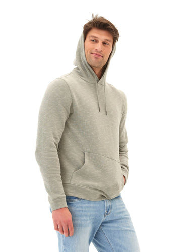 Nico Striped Terry Pullover Hoodie Mens Outerwear Sweatshirt Threads 4 Thought 