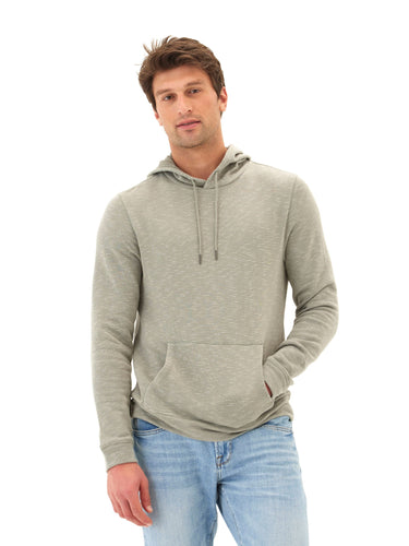 Nico Striped Terry Pullover Hoodie Mens Outerwear Sweatshirt Threads 4 Thought 