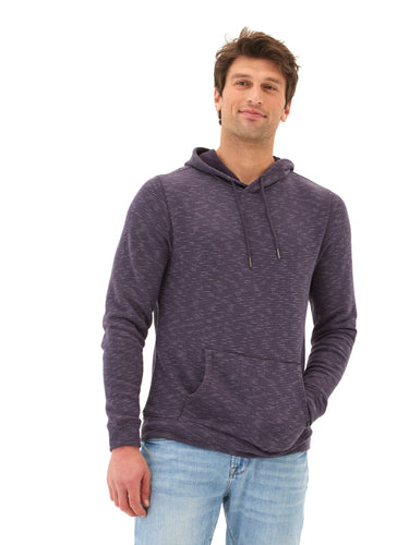 Nico Striped Terry Pullover Hoodie Mens Outerwear Sweatshirt Threads 4 Thought 