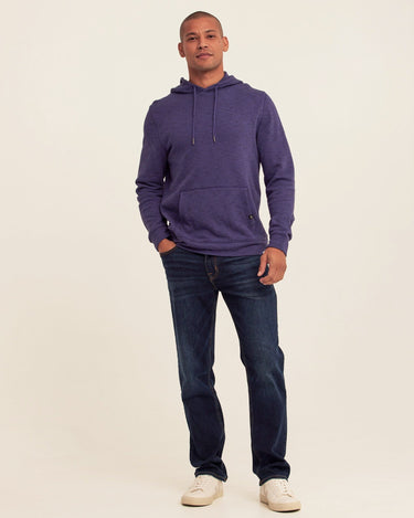 Nico Striped Terry Pullover Hoodie Mens Outerwear Sweatshirt Threads 4 Thought 