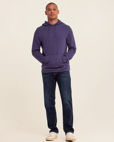 Nico Striped Terry Pullover Hoodie Mens Outerwear Sweatshirt Threads 4 Thought 