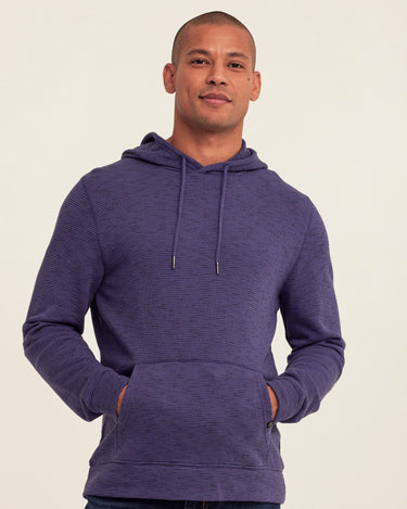 Nico Striped Terry Pullover Hoodie Mens Outerwear Sweatshirt Threads 4 Thought 