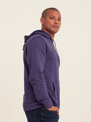 Nico Striped Terry Pullover Hoodie Mens Outerwear Sweatshirt Threads 4 Thought 