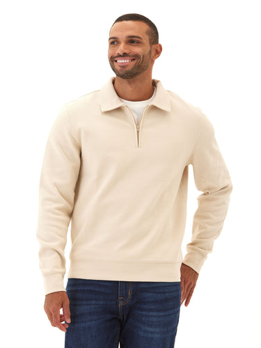 Briggs Knit Jacquard 1/4 Zip Pullover Mens Outerwear Sweatshirt Threads 4 Thought 