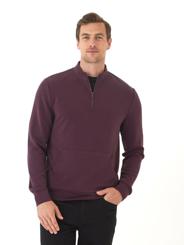 Trevor Peached Modal Half Zip Threads 4 Thought