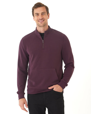 Trevor Peached Modal Half Zip Threads 4 Thought 