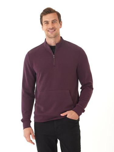 Trevor Peached Modal Half Zip Threads 4 Thought