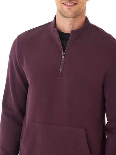 Trevor Peached Modal Half Zip Threads 4 Thought