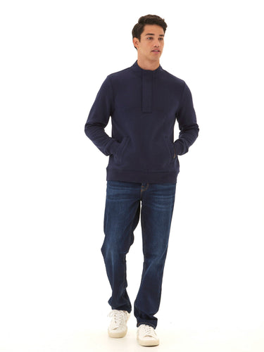 Kason Triblend Fleece 1/4 Zip Mens Outerwear Sweatshirt Threads 4 Thought 