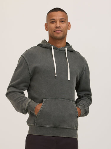 Everett Mineral Wash Heavyweight Relaxed Pullover Hoodie Mens Outerwear Sweatshirt Threads 4 Thought 